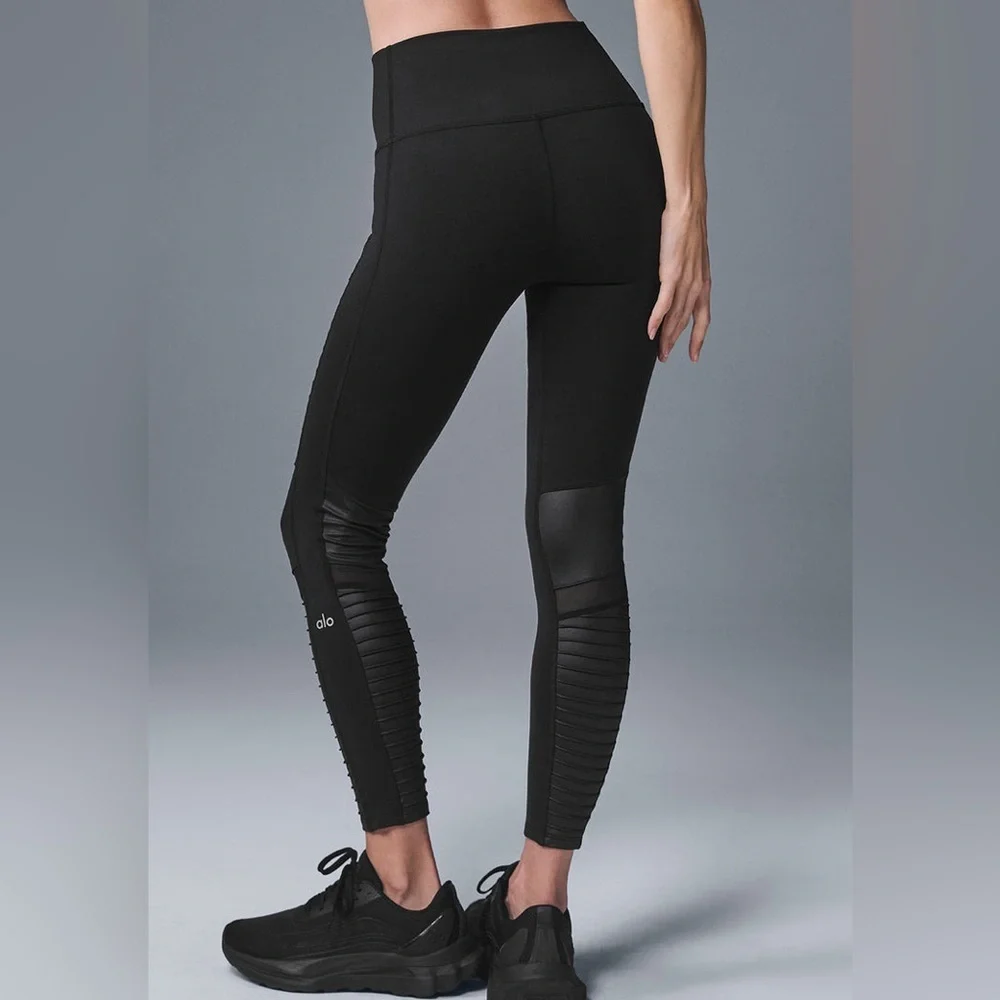 alo 7/8 High-Waist Moto Legging size small